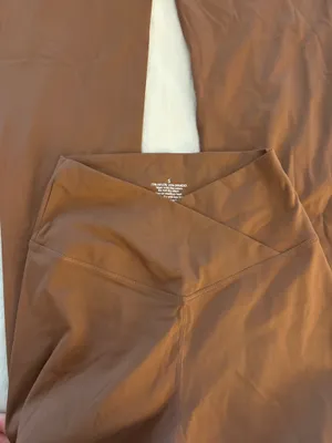 Brown crossover leggings thumbnail 2