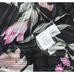 NWT Rachel by Rachel Roy Belted Chiffon Midi Dress Cascade Garden Black Multi 10 thumbnail 7