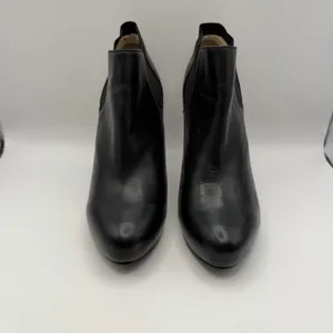 GUESS ANKLE BOOTS, NWOB‎ Black Leather Platform High Heels, WGMIST Booties 10M thumbnail 3