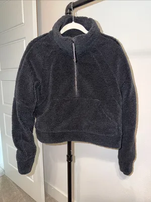 Lululemon Scuba Oversized Fleece Funnel Neck Black - Size XS/S thumbnail 5