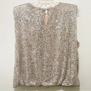Maurices‎ Edgely™ Sequin Padded Shoulder Top 1X NWT thumbnail 7