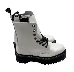 Dr. Martens Women Size 9 Jadon Lace-Up White Chunky Sole Platform Boots Combat thumbnail 1