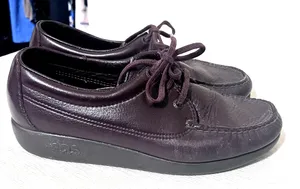 SAS Siesta Shoes Womens Size 7.5 Brown Leather Lace Up Oxfords Comfort thumbnail 1