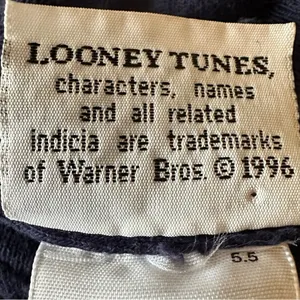 Vintage 90s 1996 Looney Tunes Graphic Tee T Shirt Tweetie Bird Sylvester Large thumbnail 11
