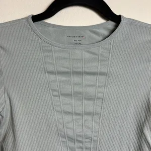 Free People High‎ Neck Textured Stretchy Active Bodysuit Size M/L thumbnail 3