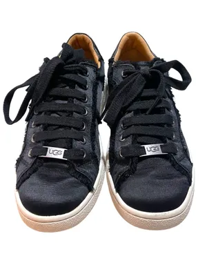 UGG Milo Spill Seam Satin Sneakers Black Women’s Size 8 thumbnail 2