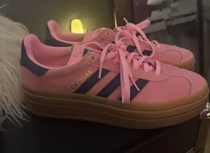 Adidas Gazelle Sneakers Bold Pink Women’s Navy Gum 7.0 thumbnail 1