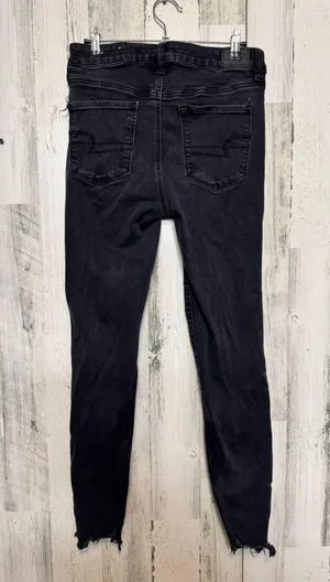 black next level stretch ripped skinny jeans thumbnail 4