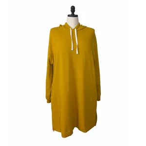 Koolaburra by UGG Women’s Size XL Hooded Sweatshirt Dress Mustard Yellow Lounge thumbnail 2