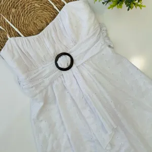 Crystal Doll White Eyelet Sundress DRESS 9‎ NWT thumbnail 4