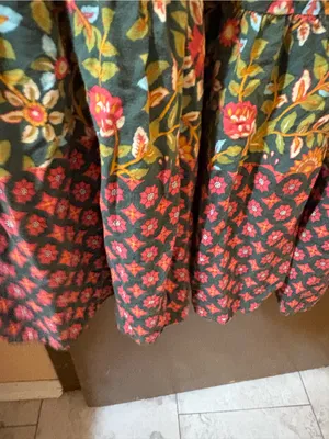 Natural Life green & red floral bird print maxi dress thumbnail 5