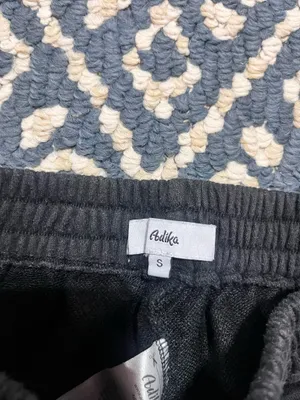 Adika black joggers with pink dragon detail womens s thumbnail 3