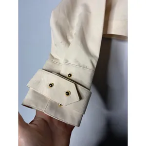 New Sasha Therese Florence crop shirt in cream sz S thumbnail 6