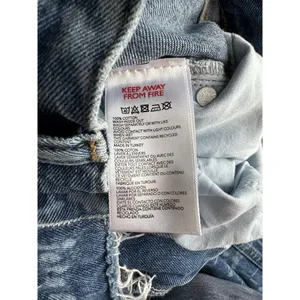 Urban Outfitters iets frans Monogram Denim Baggy Boyfriend High Rise Jeans Women’s Size 27 thumbnail 12