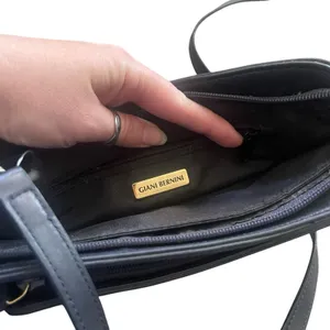 Giani Bernini Black‎ Leather Casual Classic Small Crossbody Shoulder Purse thumbnail 6