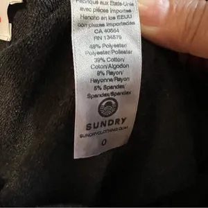 Sundry Gradient Ombré‎ Charcoal Gray Pink Sweatpant Joggers thumbnail 11