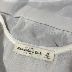 Abercrombie & Fitch Tank Top Size XS White Sheer Lace Coquette Romantic Floral thumbnail 6