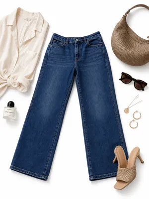 J.Crew High Rise Vintage Straight Crop Jeans Dark Wash Stretch Denim Women’s 31 thumbnail 16