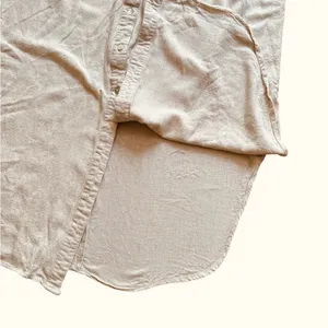 Tan Smocked Linen Blend Maxi Sundress thumbnail 7