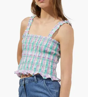French Connection Smocked Top thumbnail 1