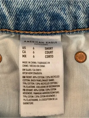 American Eagle Ripped Straight Leg Jeans thumbnail 6