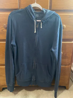 J Crew Navy Zip Up Jacket  thumbnail 1