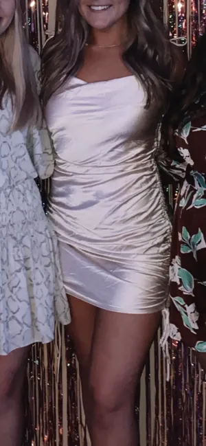 Hello Molly Champagne Dress thumbnail 1