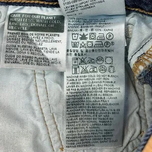 Levi’s 501 Blue Denim Distressed Cut-Off Raw Hem Button Fly Jean Shorts Size 27 thumbnail 6