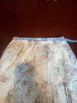 Solitaire Eyelet Lace Floral Maxi Skirt Tiered Ruffle Cottagecore Coquette Large thumbnail 3