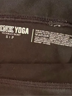 PINK Victoria's Secret Black Leggings with Sequin 'LOVE PINK' Waistband thumbnail 6