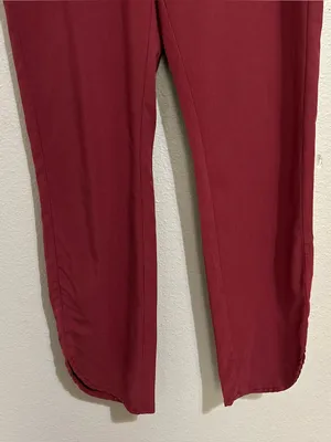 Marine Layer Allison Burgundy Relaxed Fit Pull On Trouser Pants Women’s Small thumbnail 4