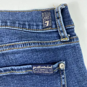 7 For‎ All Mankind Jeans Womens 31 Blue Medium Wash Slim Skinny Denim Casual thumbnail 8