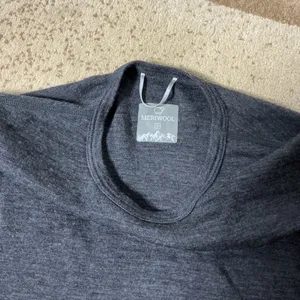 Meriwool Thermal Base Layer Top Womens S Charcoal Grey Merino Wool Long Sleeve thumbnail 6