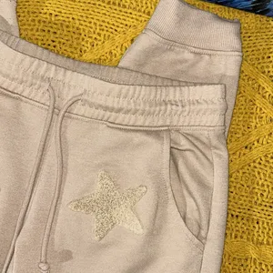 Olive + Oak Size S Beige Embellished Sweatpants thumbnail 3
