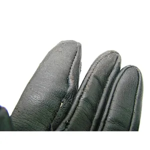 Vintage Womens Black Rabbit Fur Rayon Partial Lining Fashion Gloves Stretch 6-7 thumbnail 4