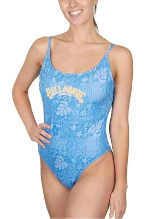 NWT Billabong Women's One-Piece Swimsuit Blue XL thumbnail 1