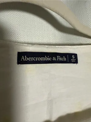 Abercrombie & Fitch Yellow White Floral Short Sleeve Blouse Size Small thumbnail 4