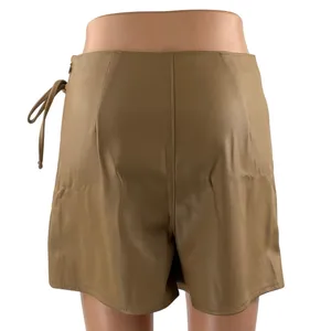 NEW Abercrombie & Fitch Tan Khaki High Waisted Wrap Skirt Skort Shorts Size S thumbnail 3