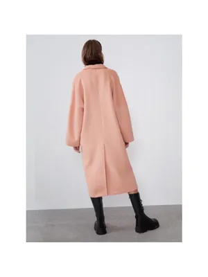 Zara Blush Pink Long Trench Coat thumbnail 5