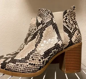Snakeskin Booties thumbnail 3