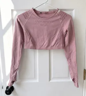 Gymshark Glow Pink Seamless Crop Top S thumbnail 1