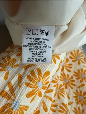 Love Tree Sleeveless Floral Midi Length Dress in White and Orange Size L thumbnail 10