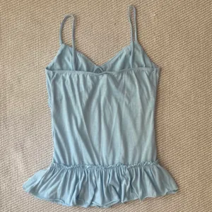 Y2k Light Blue Ruffle Cami Top Size M thumbnail 3