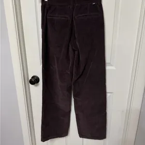 Aritzia x TNA chunky brown straight leg corduroy pants‎ size 0 thumbnail 6
