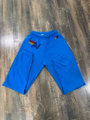 Aviator Nation Logo Sweatpants adventure blue thumbnail 3