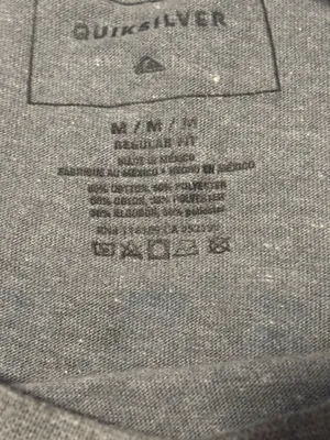 Quiksilver Tee Shirt gray and blue  thumbnail 2