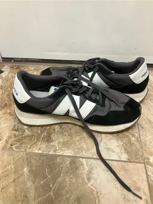 New Balance Black, White & Gray Retro Low-Top 237 Sneakers thumbnail 4