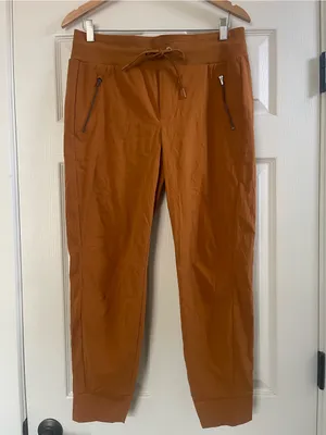 Women’s Athleta Trekkie North Jogger Pants Rust Orange Cattail Brown Size 10 thumbnail 5