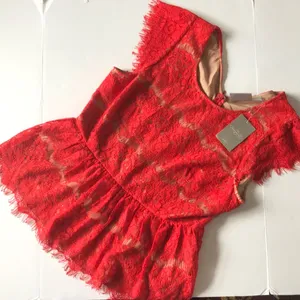 Anthropologie Maeve Peplum LACE Katrina Top L NWT thumbnail 1
