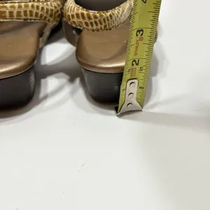 SAS Suntimer Tripad Comfort US 9 Snake Print Bronze Patent Leather Sandals thumbnail 6